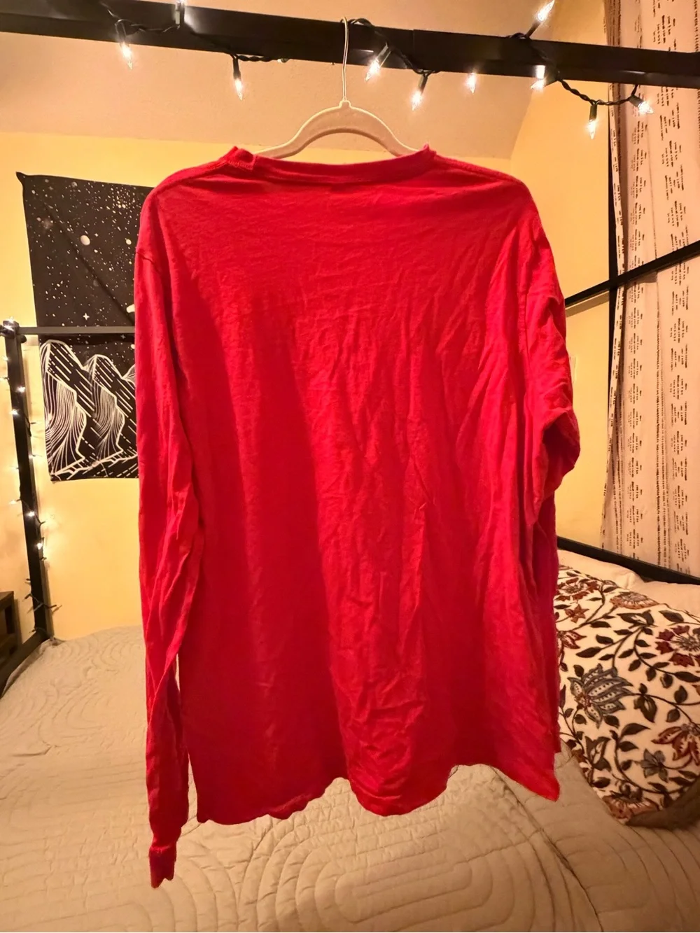Red Merry Christmas Long-Sleeve Holiday Tee